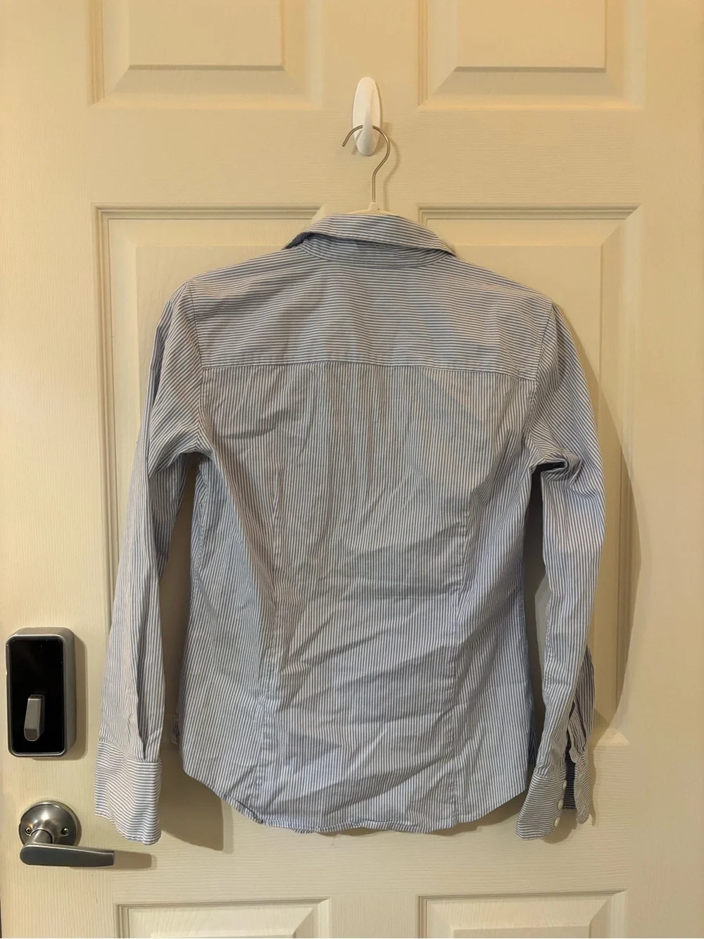 Light Blue Pinstripe Womens Dress Shirt